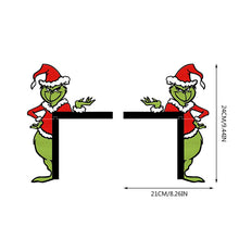 Laden Sie das Bild in den Galerie-Viewer, 🐸Weihnachtliche kreative Grinch-Türeckenverzierungen🐸