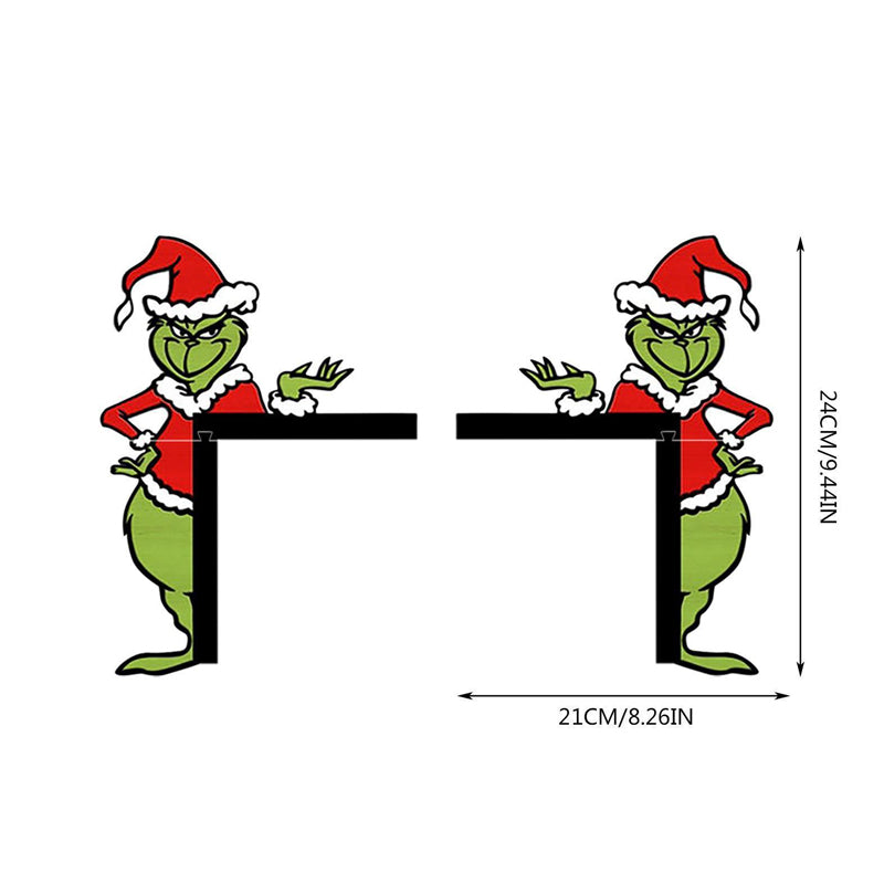 🐸Weihnachtliche kreative Grinch-Türeckenverzierungen🐸