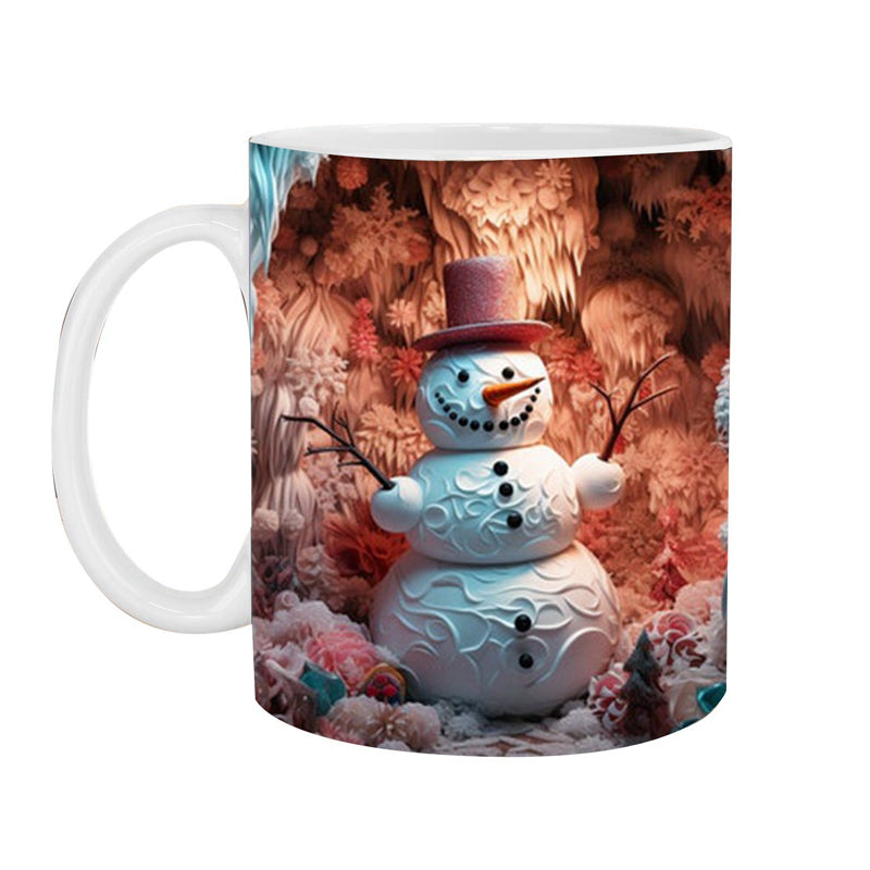 ☃️Weihnachtliche 3D-Tasse aus Keramik