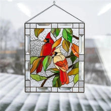 Laden Sie das Bild in den Galerie-Viewer, Ornamente aus Glas mit Vogelmotiven