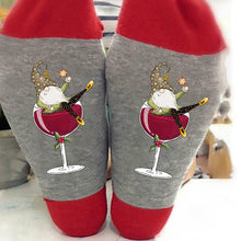 Laden Sie das Bild in den Galerie-Viewer, 🍷🧦Weinglas Unisex Crew Socken🧦