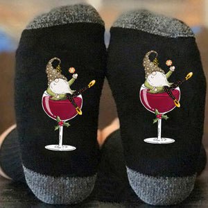 🍷🧦Weinglas Unisex Crew Socken🧦