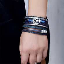 Laden Sie das Bild in den Galerie-Viewer, Baum des Lebens Multi-Ring-Armband mit Perlen