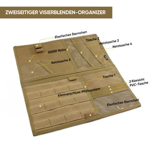 Taktischer Auto-Sonnenblende-Organisator