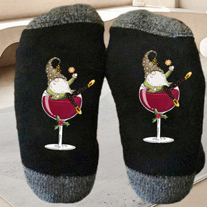 🍷🧦Weinglas Unisex Crew Socken🧦