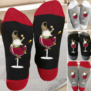 🍷🧦Weinglas Unisex Crew Socken🧦